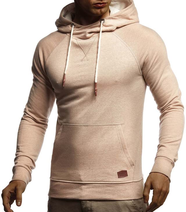 Leif Nelson Men's Straighfit Hooded Sweatshirt | Modern Stylish Longsleeve Hoodie Pullover2
