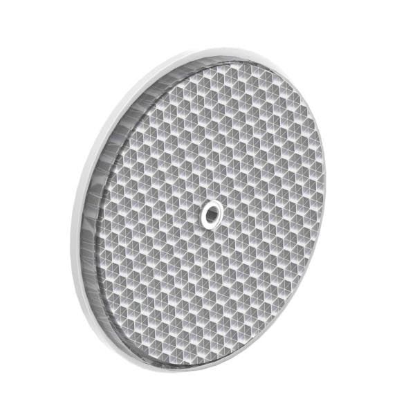 BANNER ENGINEERING BRT-84 (58979), 81 MM Diameter, MAX. Temperature +65 DEG C, Plastic Center Hole for MOUNTING, REFLECTIVITY Factor 1.4, Retro-Reflective Target, Round