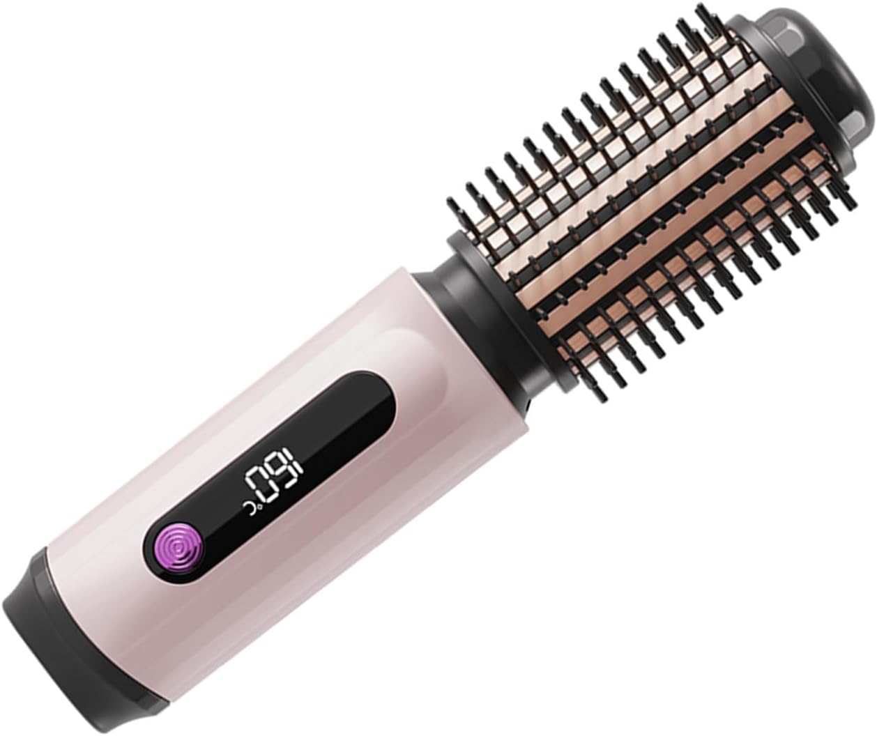 Wireless Multipurpose Hair Curler and Straightener Brush Portable Styling Tool with Fast Heating Technology for Home Use