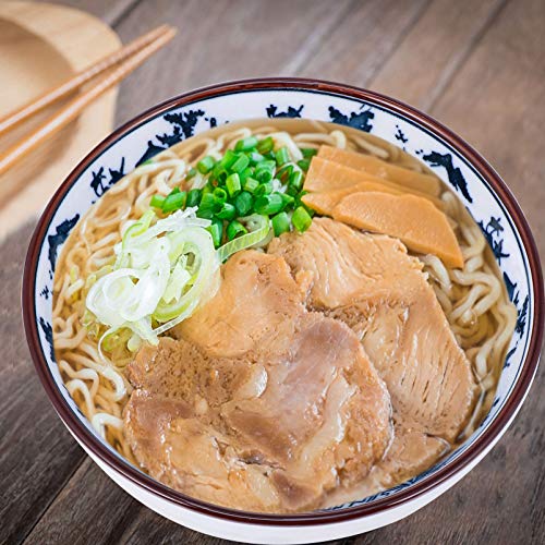 Hemoton Conjunto de tigelas de porcelana com 4 peças, tigelas de servir tigelas de cerâmica azul e b