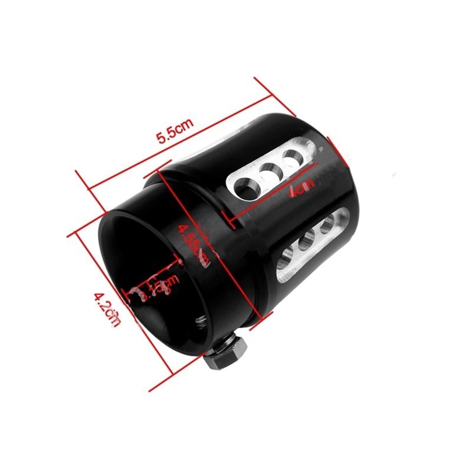 końcówka wydechu 2,5" Końcówka rury wydechowej CNC aluminiowa końcówka tłumika wydechowego do Harley'a pasuje BMW R80 układ wydechowy samochodowy(1pcs 1.75 inch)