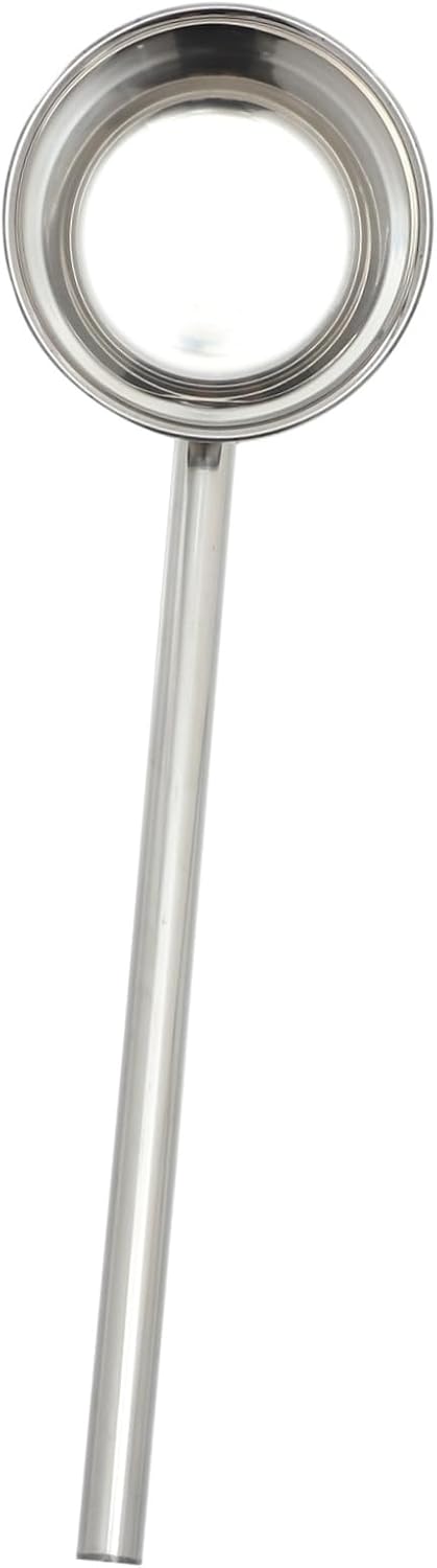 Cabilock Stainless Steel Water Ladle Long Handle Rust Kitchen Spoon for Home Canteen Cooking and Gardening Handle Mirror Polished Easy Clean Water Scoop