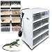 Reptile Breeding Cabinet with 8PCS Transparent Box, Reptile Rack with Hygrometer, Transparent Snake Rack, Feeding Box Drawer, Animal Habitat Cage for Pet Lizard Spider Turtle(White)