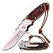 8.5" ELK RIDGE Bone Gentleman SPRING ASSISTED OPEN Hunting Folding POCKET KNIFE