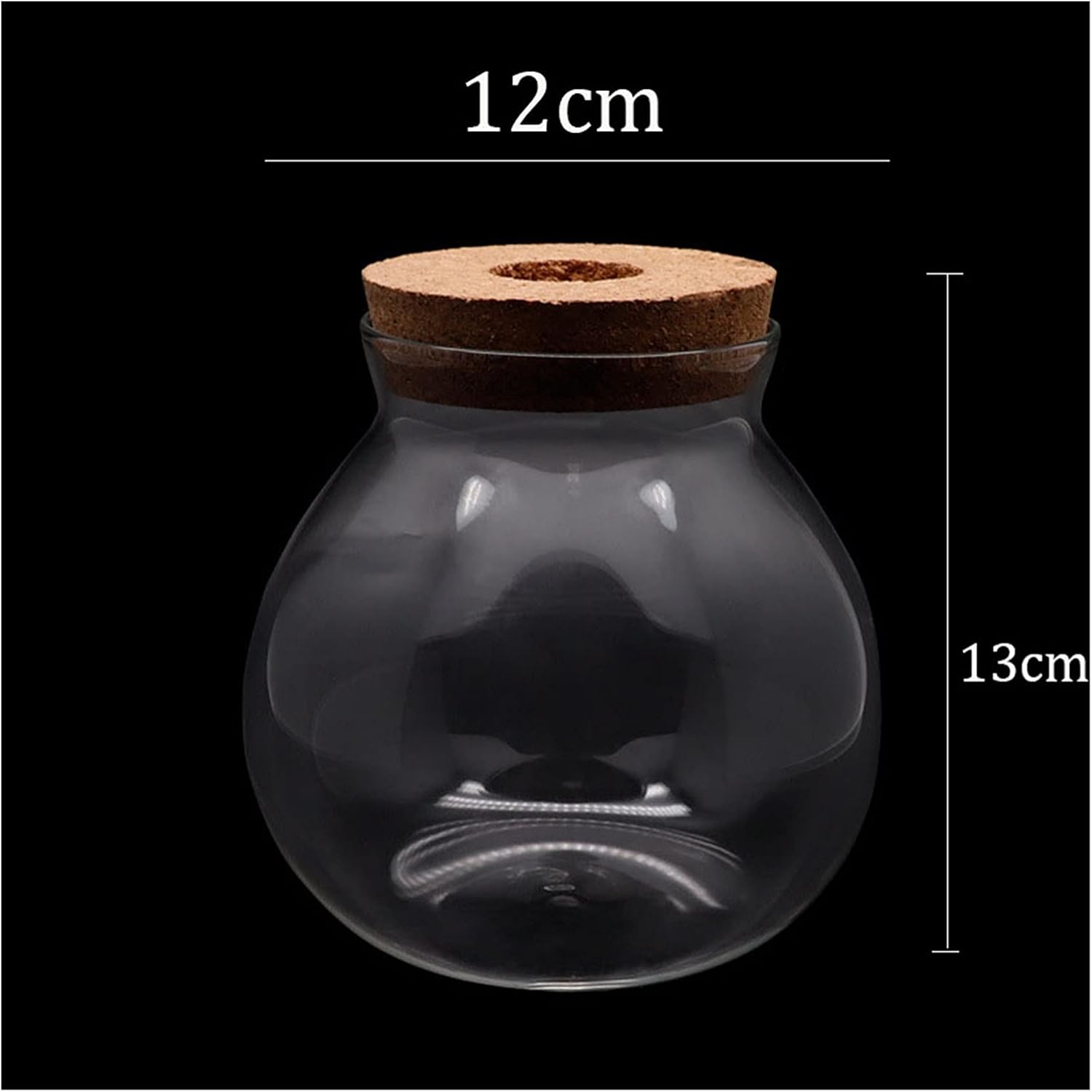 Fish Tank Mini Betta Fish Tank Ornament Aquarium Plants Decoration Background Pet Accessories Supplies Landscape Ecological Bottle Aquarium Tank (Color : Empty Cylinder, Size : 15X16CM)