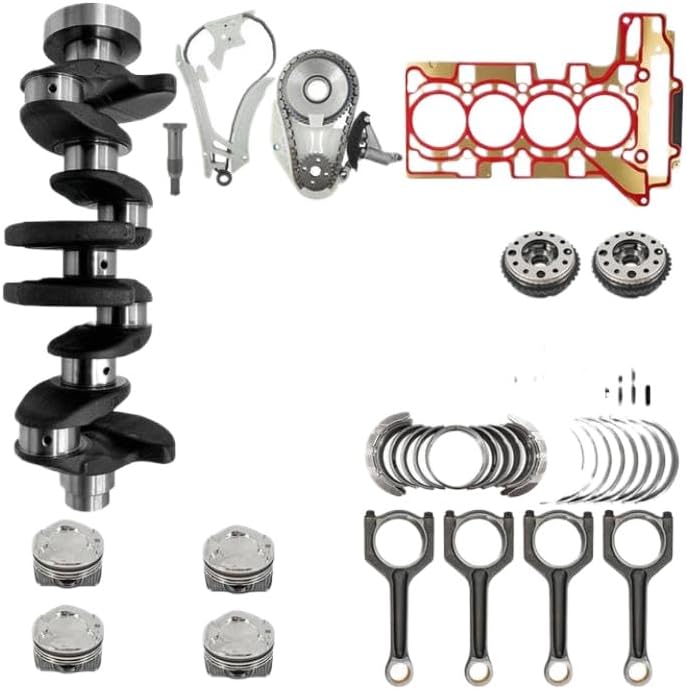 Engine Rebuild Timing Chain Kit Head Gasket Crankshaft And Connecting Rod Bearing Set Compatible With 2.0 T L N20 125i 320i 2.0T 2.0L