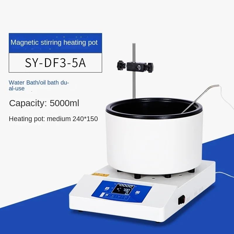 Baño de agua eléctrico digital con agitación magnética y calefacción, baño de aceite de temperatura constante, máquina electromagnética para uso en laboratorio