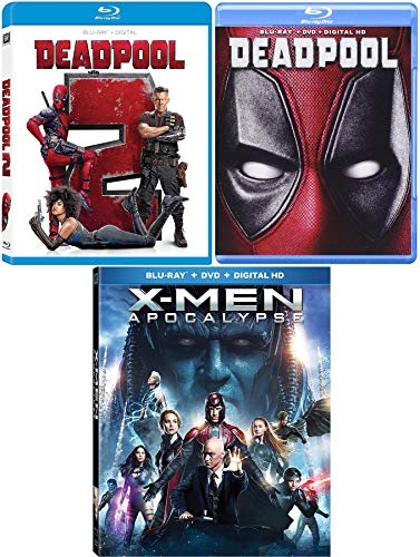 Dead X pool Marvel Triple Super Hero Movies Deadpool with Gag Reel (Blu Ray) Part 2 + X-Men Apocalypse Movie 3 Pack Comic Dead X pool Marvel Triple Super Hero Movies Deadpool with Gag Reel (Blu Ray) Part 2 + X-Men Apocalypse Movie 3 Pack Comic