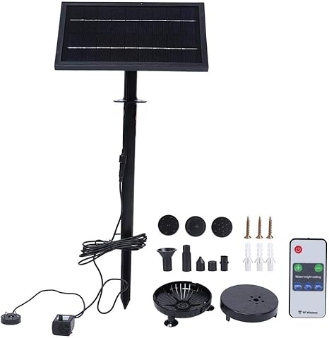 Image Atyhao Solar Fountain, 9V 8W Remote Control Floating Solar Fountain Pump with Light for Garden Outdoor Landscape Decor Image Atyhao Solar Fountain, 9V 8W Remote Control Floating Solar Fountain Pump with Light for Garden Outdoor Landscape Decor