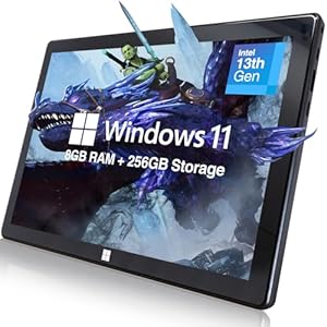 Fusion5 10.1″ Windows 11 Full HD Tablet PC – FWIN232 PRO N5 Ultra Slim Tablet Computer – 8GB RAM, 256GB SSD Storage, N100 Quad-Core CPU, 10 Inch, 5G WiFi, HD Webcam, Micro HDMI, Expandable Storage