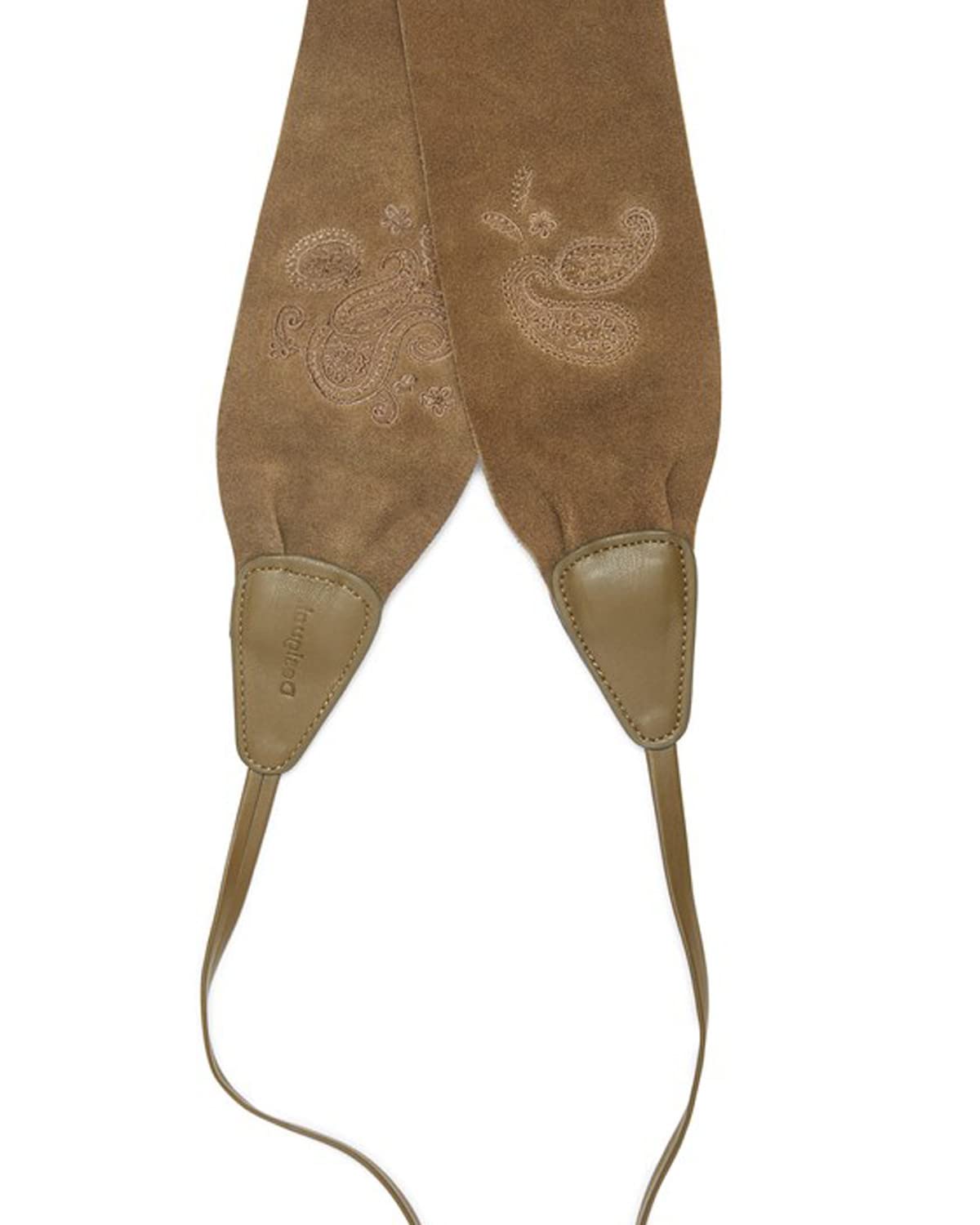 Desigual Women's Leather Belt, Green, 85