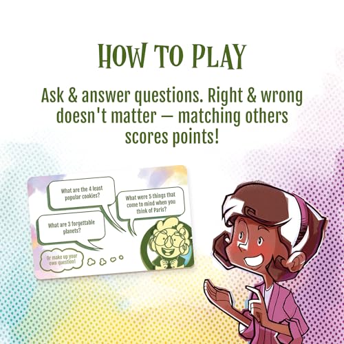Image of Calliope Hive Mind, Think Alike Party Game, 3+ Players, 300 Question Cards | 1800 Questions, Match Answers to Score, Unlimited Players, For Friends and Family Ages 8+