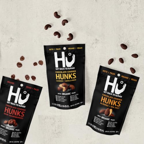 Hu Kitchen, Chocolate Covered Hunks Cashew Vanilla Bean Organic, 4 Ounce - image 8