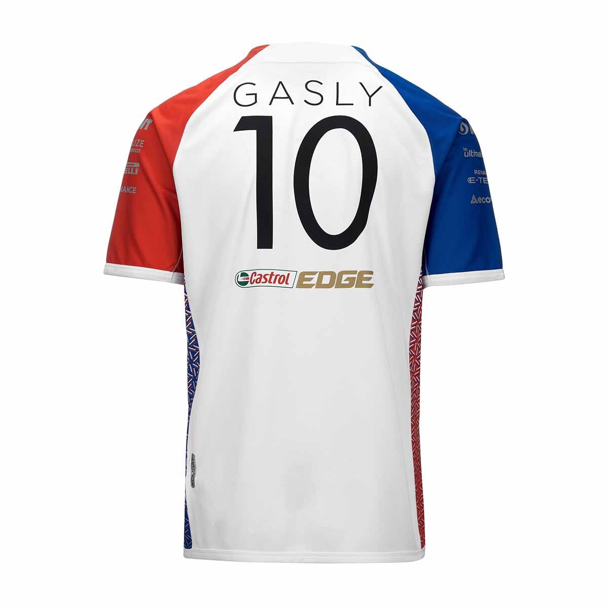 Kappa Kombat Gasly France Alpine F1 Act Maglia Unisex - Adulto