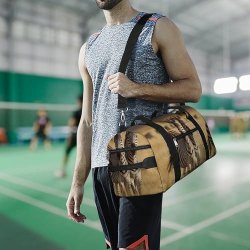 Sac de gym imprimé zèbres dans la savane avec compartiments - 6