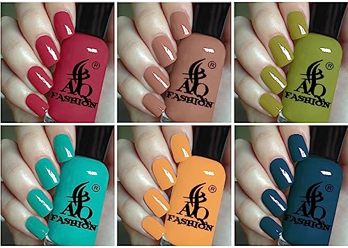 AQ FASHION New Pastel HD Shine long-lasting stay and Quick Dry Gel Nail Polish Set of 12 Combo - Image 3