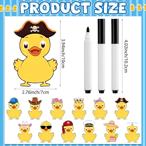 12 imanes decorativos en forma de pato para puerta miniatura 3