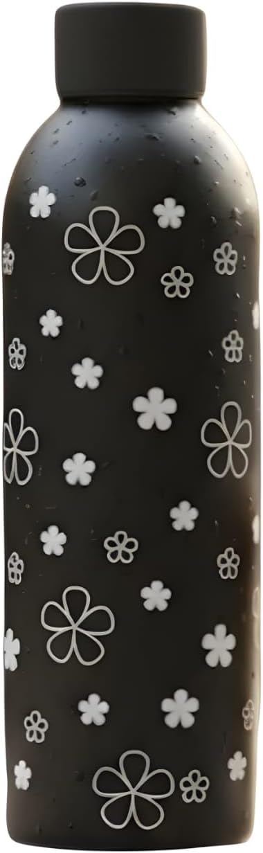 Stainless Steel Water Bottle, Double Wall Insulated, Keep Cold and Hot for 24 Hours, Leak Proof Lid, Wide Mouth, Multi Shape (003)