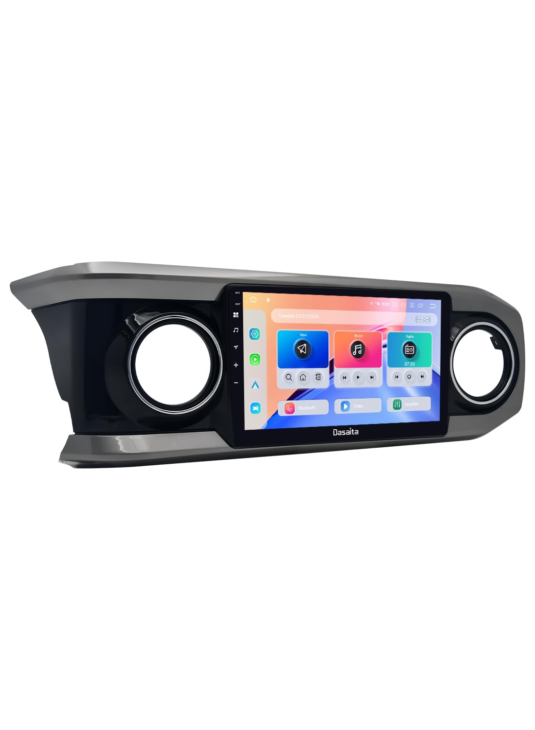 Dasaita Radio for Toyota Tacoma 2015-2022, 10 Inches QLED Screen, with Wireless CarPlay Android Auto, 6G+64G, Android 13 Head Unit, DTS, Plug and Play