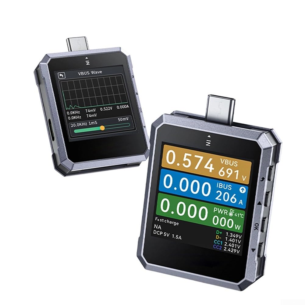 FNB-C2 USB C Tester 240 Watt Power Meter für Schnellladetester PD QC Protokoll Analyse Kabelqualität Prüfung