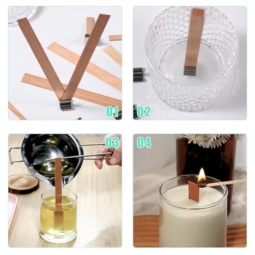 Mechas para Velas de Madera Tiiyee, 33 piezas miniatura 3