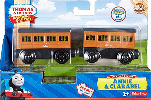 Thomas & Friends Wooden Railway, Light-up Reveal Annie & Clarabel - Thumbnail 3