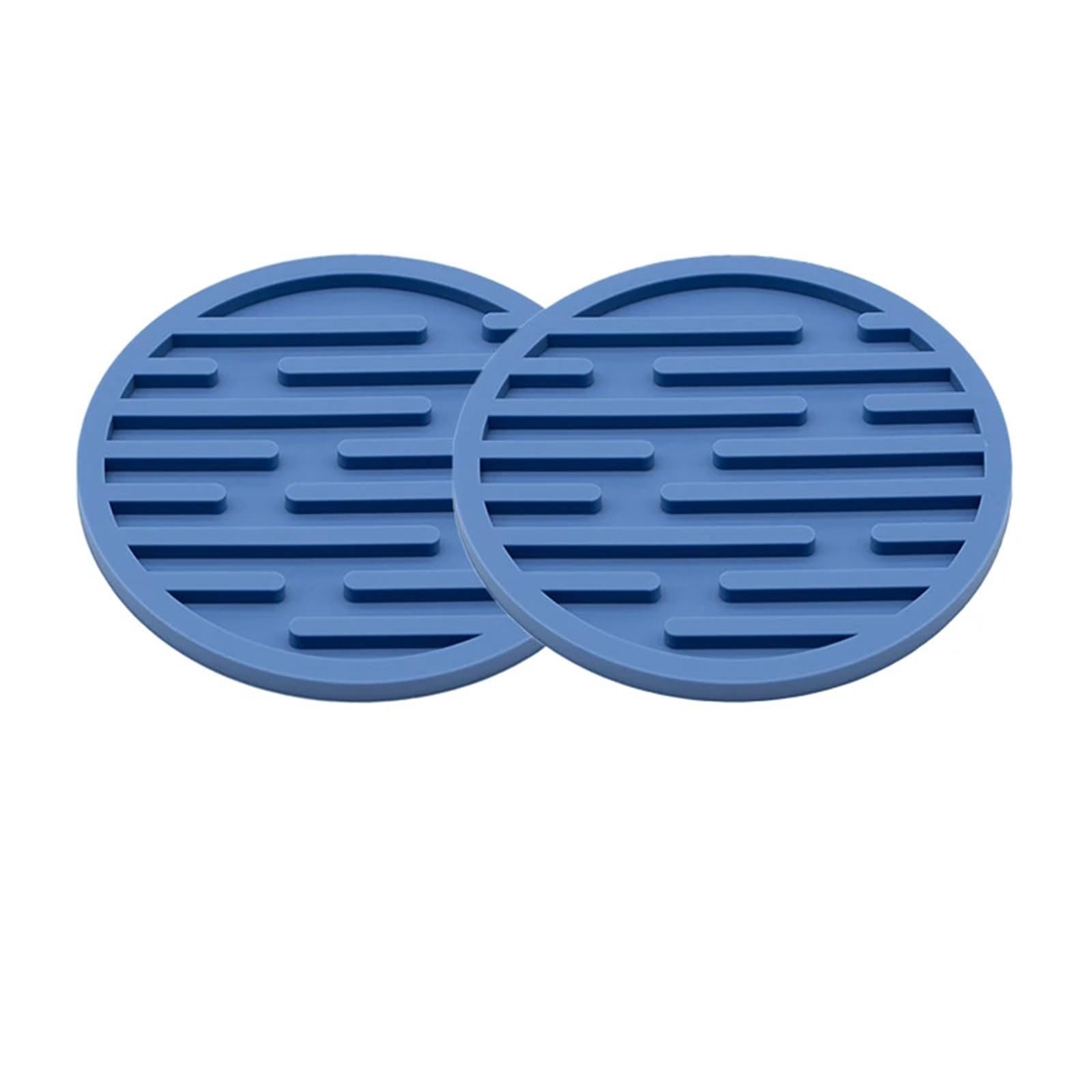 Insulated Coasters 10pcs Silicone Coasters Drinks Thickened Coaster Holder Coffee Cup Mat Tabletop Protection for Drinks Coffee Pads Beer Home Office(Blue)