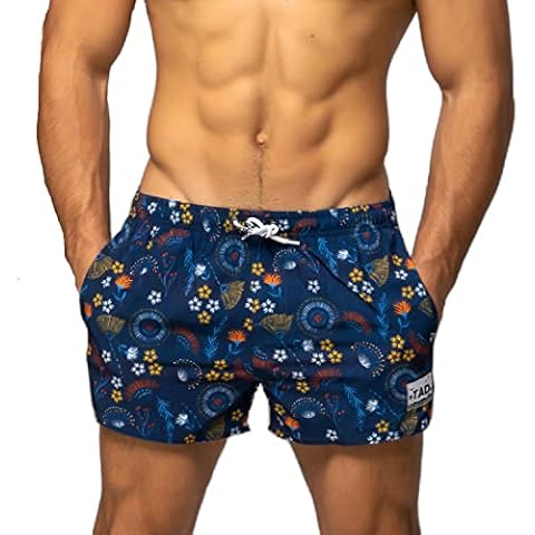 Taddlee Men's Swimwear Board Shorts Quick Drying Trunks Surfing Boxers Beachwear Swimsuits Cover