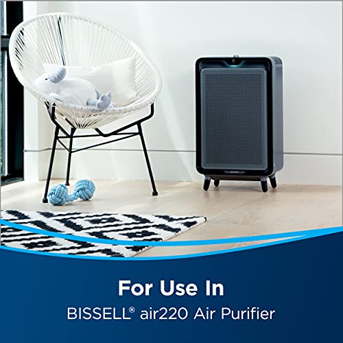 BISSELL air220 Air Purifier Replacement HEPA + Pre-Filter and Activated Carbon Filter Pack, New Genuine OEM Part, 3315, Black