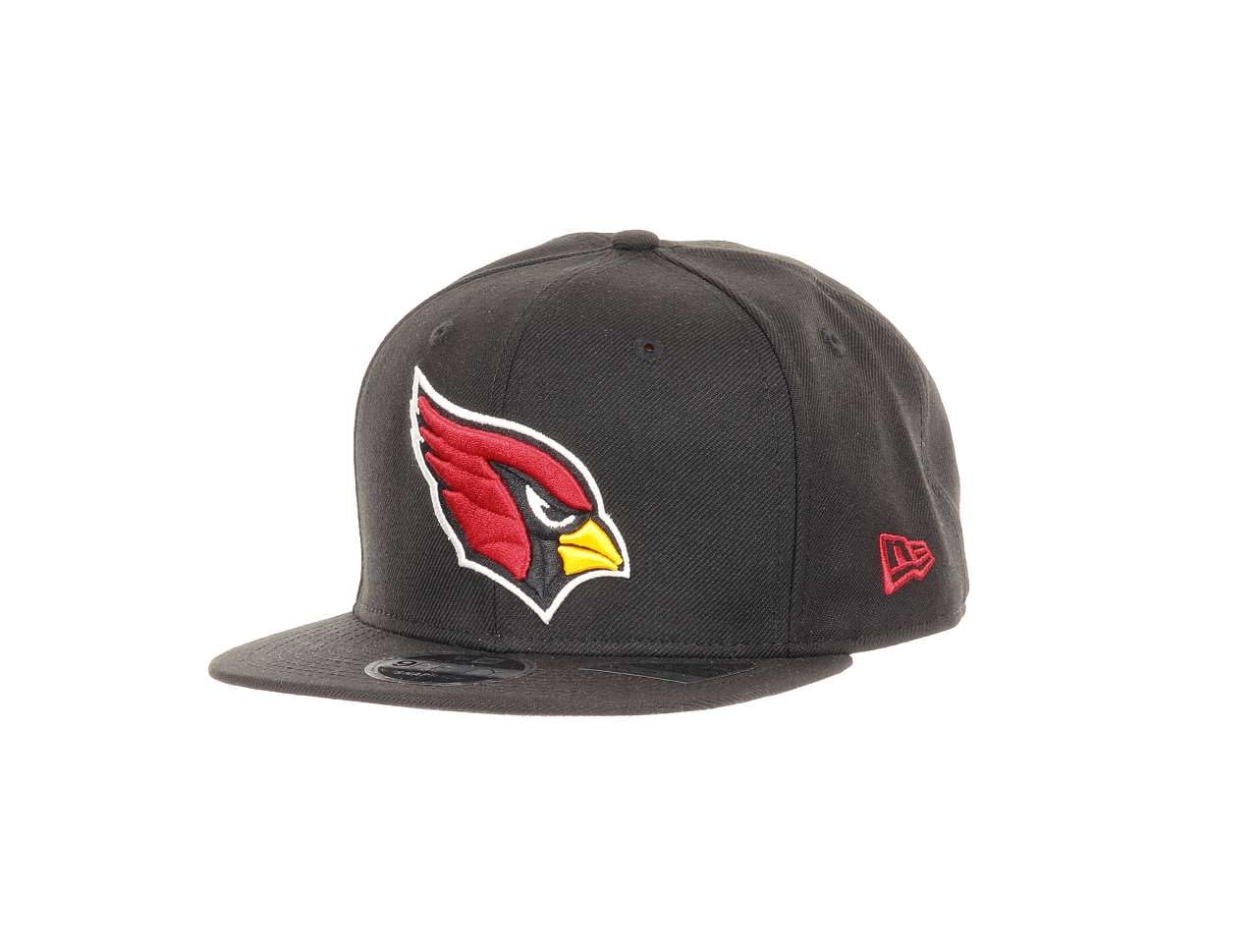 New Era Arizona Cardinals NFL Black 9Fifty Original Fit Snapback Cap - One-Size — image 1