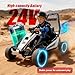 24V 8.5 MPH Electric Go Kart for Kids, 400W Powerful Drift Kart w/Front EVA Wheel & Metal Frame, Ride on Toy w/Music & Lights, Suspension, 2 Speed, 5 Point Harness, Crazy Cart for Ages 6+, Black