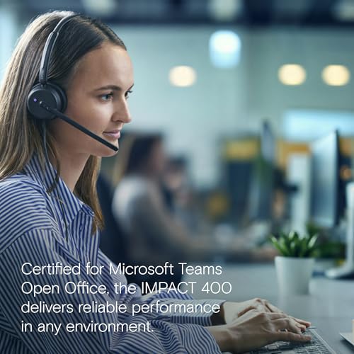 Image of EPOS Impact 400 - On-Ear Wired Headset with Hybrid ANC and USB-C /USB-A - Teams Certified for Clear, Professional Calls
