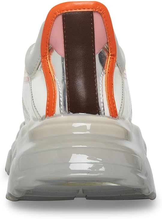 Steve Madden Sprint White Multi Low Top Lace Up Chunky Sole Fashion Sneakers - Image 3