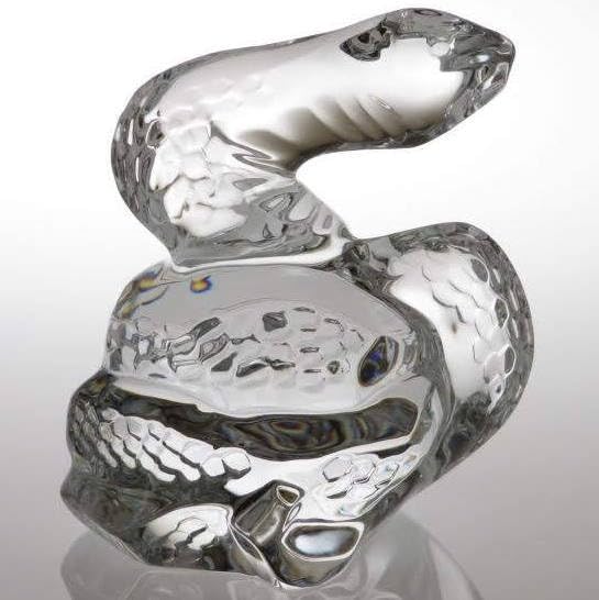 Amazon.co.jp: バカラ フィギュリン ヘビ 置物 オーナメント 巳 蛇  