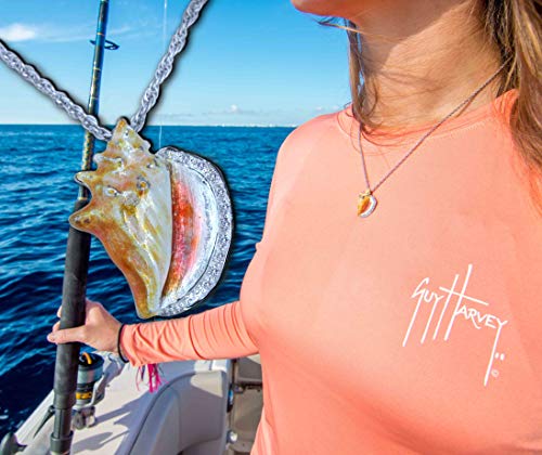 NAUTORA Conch Shell Necklace - Sterling Silver and Vitreous Enamel - Image 3