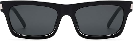 Retro Rectangular Sunglasses for Women Men Trendy Narrow Vintage Wide 90s Revival Sunnies AP3752