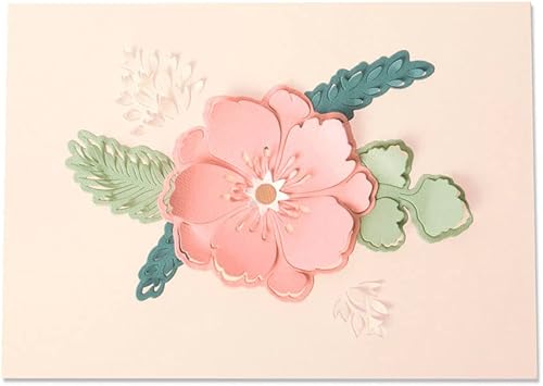 Sizzix Thinlits Juego de troqueles de peonía, 13 unidades, multicolor