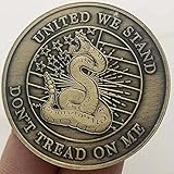 US Liberty Bell 1776 United We Stand Don't Tread On Me Challenge Coin