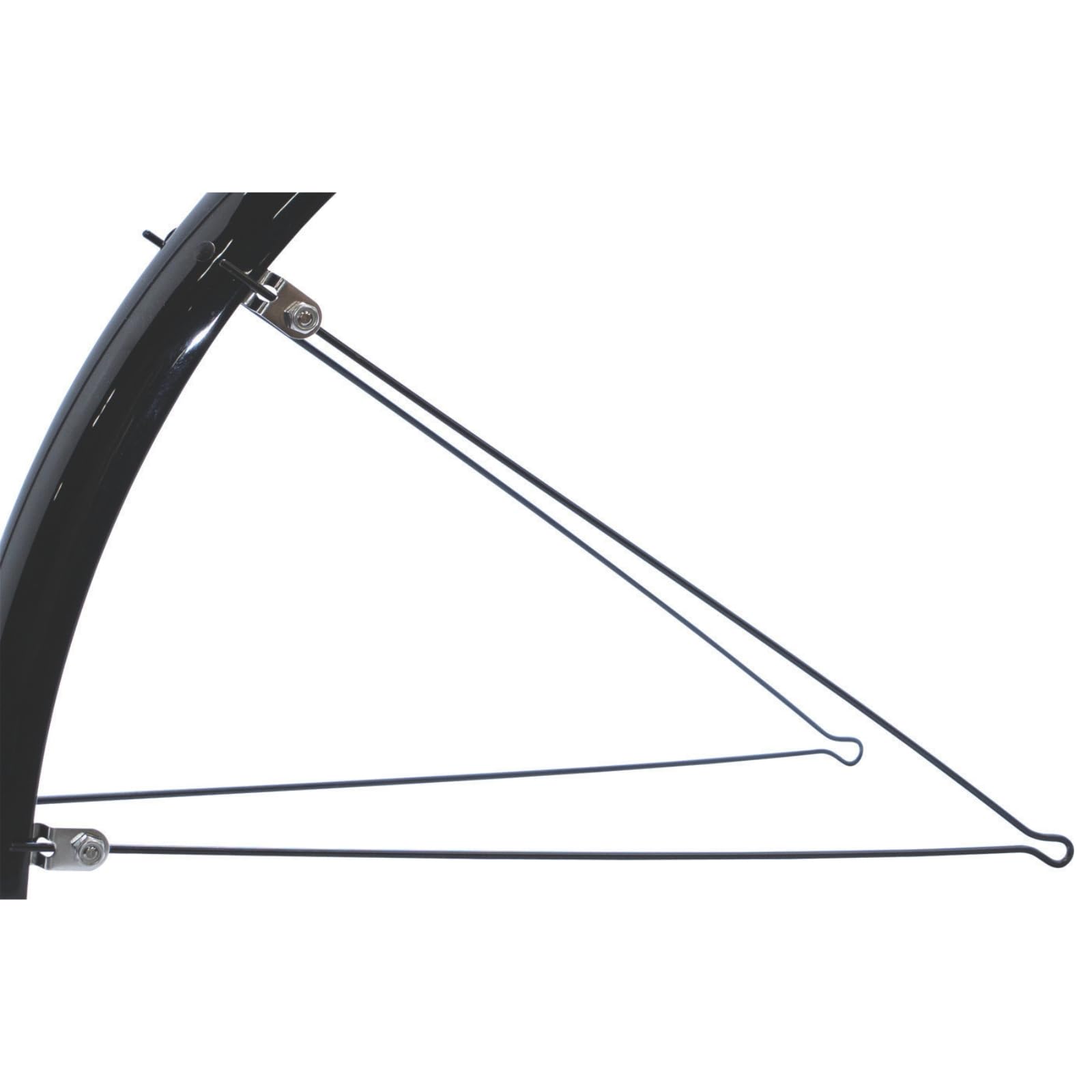 RITEWAY ダブルステークロスバイクフルフェンダー用 MSV ステー MSV 400mm 2本入 ブラック