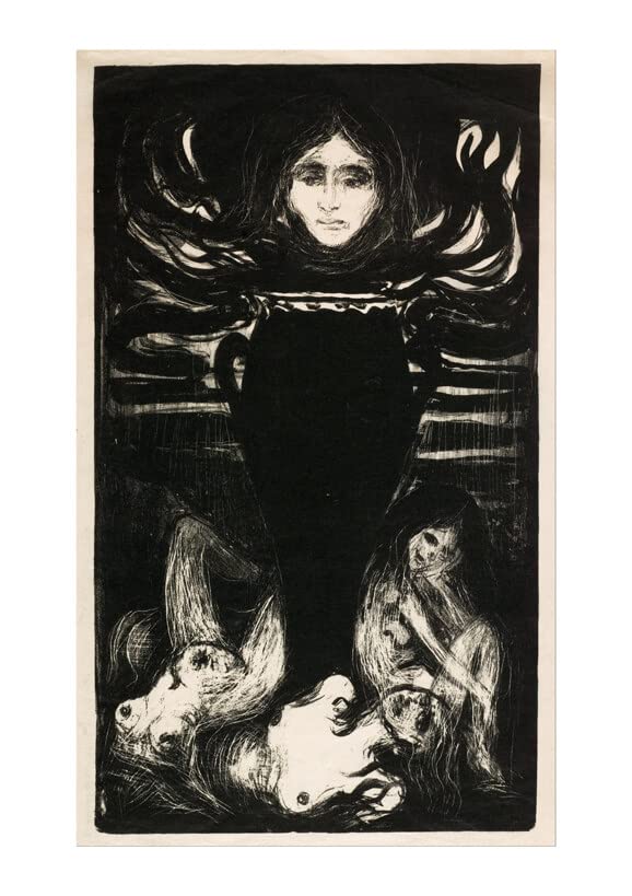 Affiche Edvard Munch The Urn encadrée avec archival mat haut de gamme pour collectionneur
