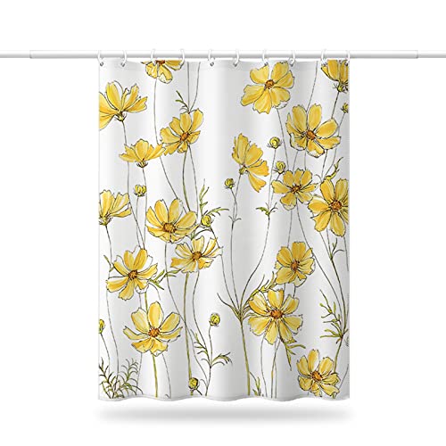 Rideau douche imprimé chrysanthème KnSam 240x200cm polyester - 6