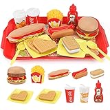 [Beste Geschenk für Kinder]: Es ist ein großartiges Geschenk für Geburtstag, Urlaub oder Jubiläum. Verschiedene lebhafte Fastfood-Rollenspiele werden die Kinder anziehen! Geeignet für die kleine Hand eines Kindes, ein gutes Spielzeug für Jungen und Mädchen ab 3 Jahren. Bitte unter direkter Aufsicht eines Erwachsenen verwenden.