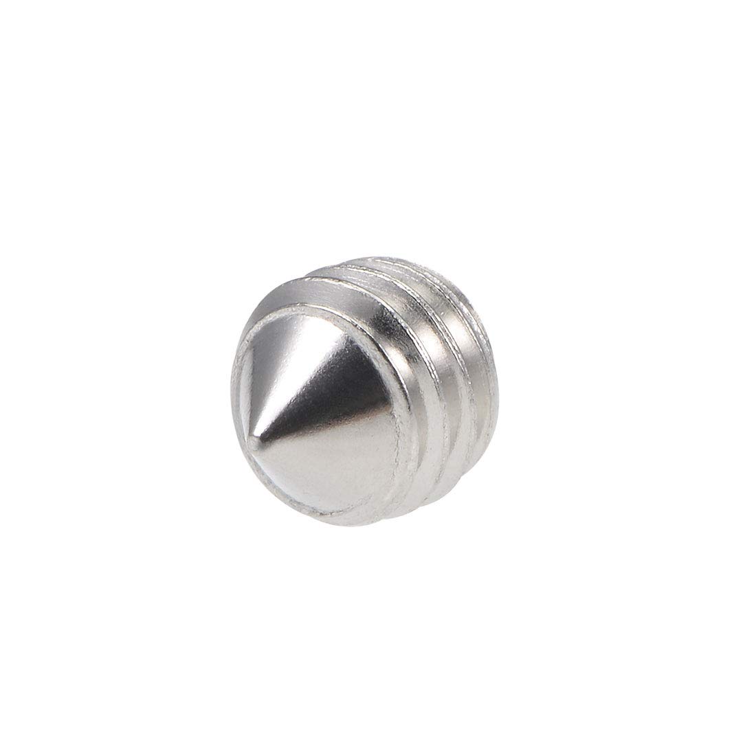 Uxcell 40-Pack M5x5mm 304 Stainless Steel Set Screws – Internal Hex Cone Point Grub Screws