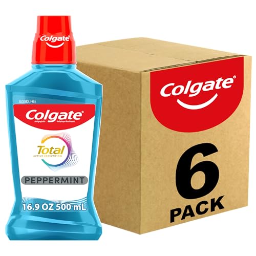 Image of Colgate Total Pro-Shield Mouthwash, Peppermint - 500 mL (6 Pack)