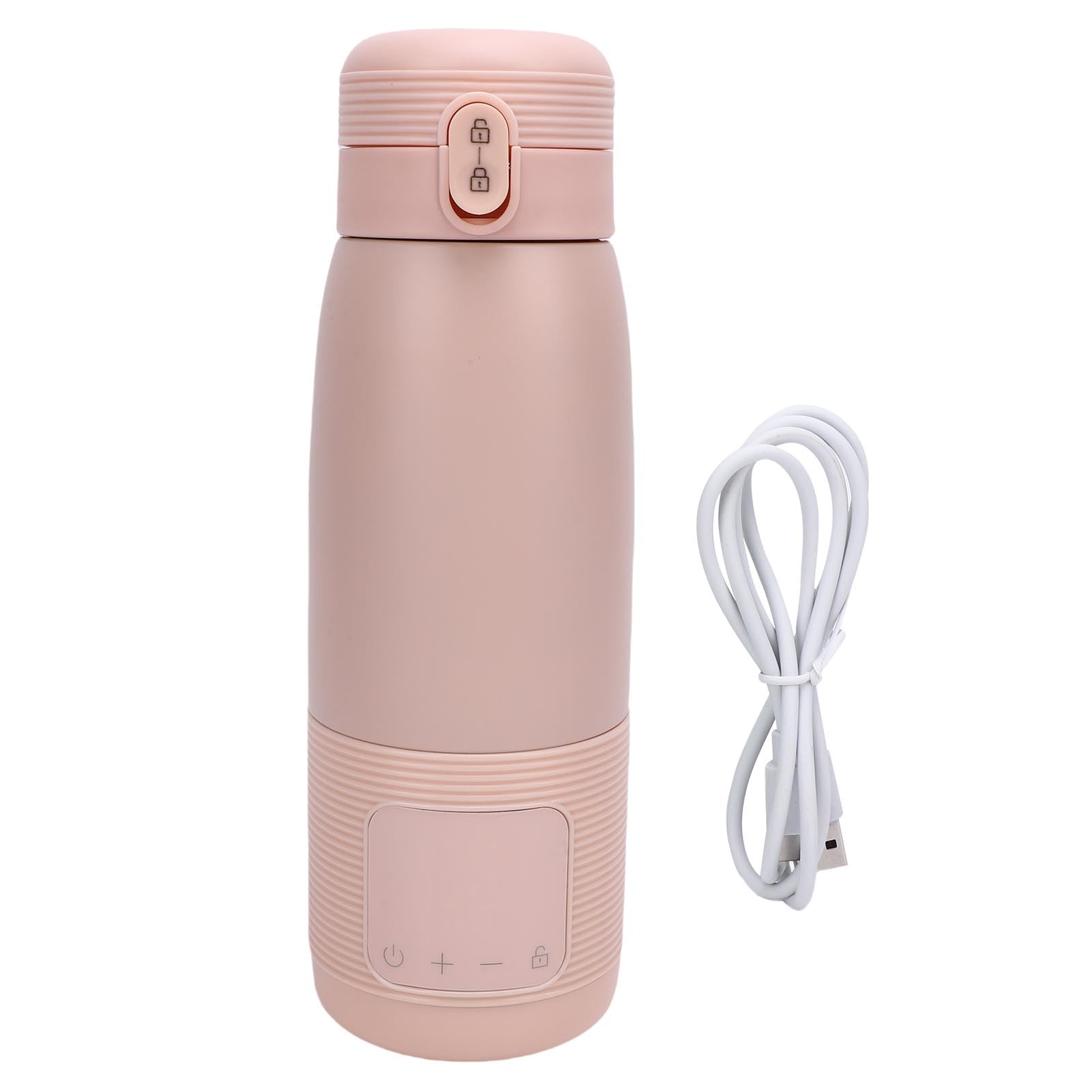 Calentador de Biberones Portátil Recargable |5000 MAh Inalámbrico, Control de Temperatura de 37 °C-55 °C, 500 Ml para Viajes en Automóvil (500 ml 6400 mah)