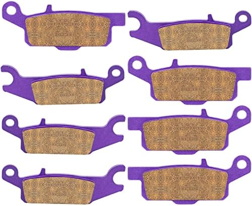 ECCPP Brake Pads Fit for 2009-2014 for Yamaha Grizzly 550, 2007-2017 for Yamaha Grizzly 700, FA444 Front and Rear Replacement Brake Pads Kits