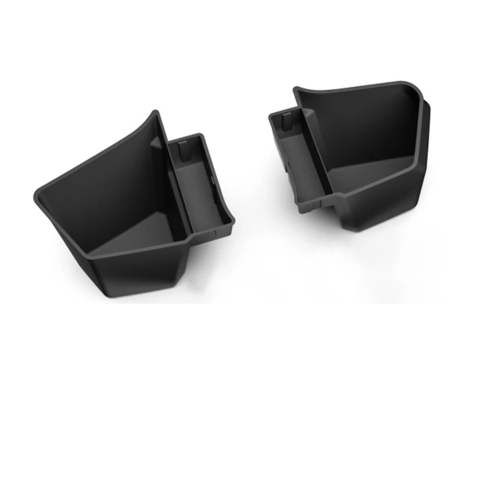 Lhdktee Cargo Cover For Tesla For Model Y For Juniper 2025 Rear Trunk Side Storage Box Cargo Organizer TPE Bin Box Flocking Mat Partition Board Rear Trunk Parcel Shelf(2piece Bucket only)