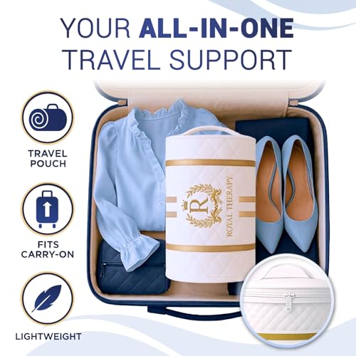 Image of Royal Therapy Travel Memory Foam Pillow 2-Pack, Neck Pillow Bamboo Adjustable Side Sleeper Pillow