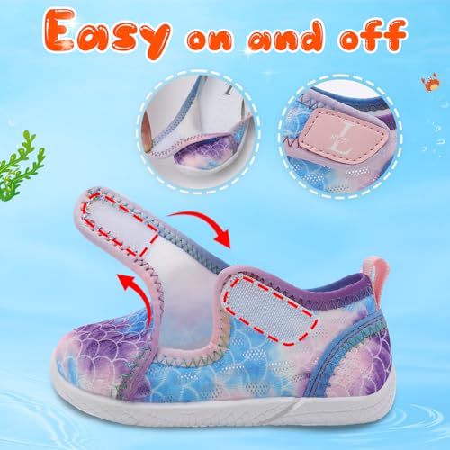 L-RUN Toddler Shoes Boys Girls Barefoot Sneaker Non-Slip Kids Water Shoes Wide Walking Shoes Baby Quick Dry Breathable Summer Socks Shoes for Outdoor Indoor3