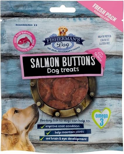 ark future Fisherman's Salmon Buttons Dog Treats, 100 g (Pack of 1)
